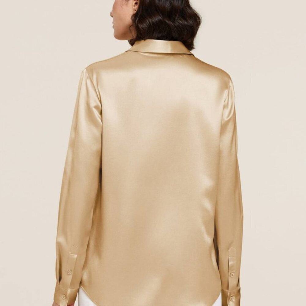 Christie & Jill || Silky Dress Shirt || 12 Petite